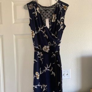 Reversible Sheath Faux Wrap Dress